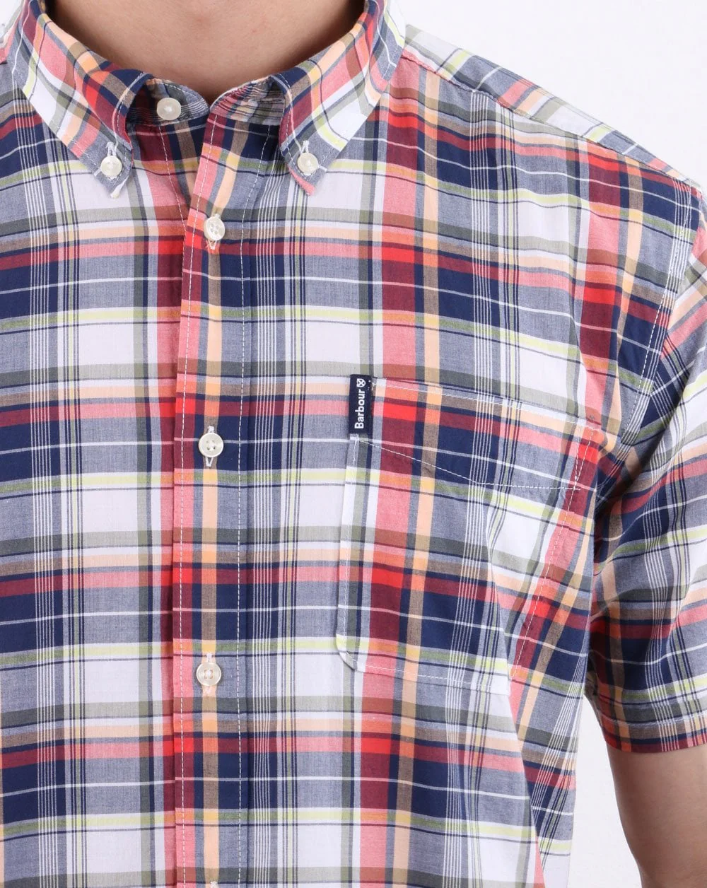 Barbour Madras Shirt Pink - Image 2