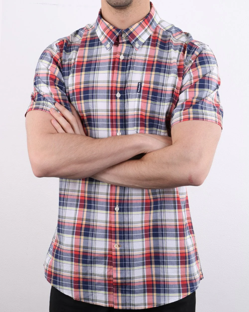 Barbour Madras Shirt Pink - Image 4