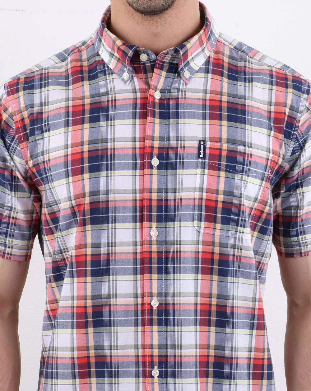 Barbour Madras Shirt Pink - Image 5