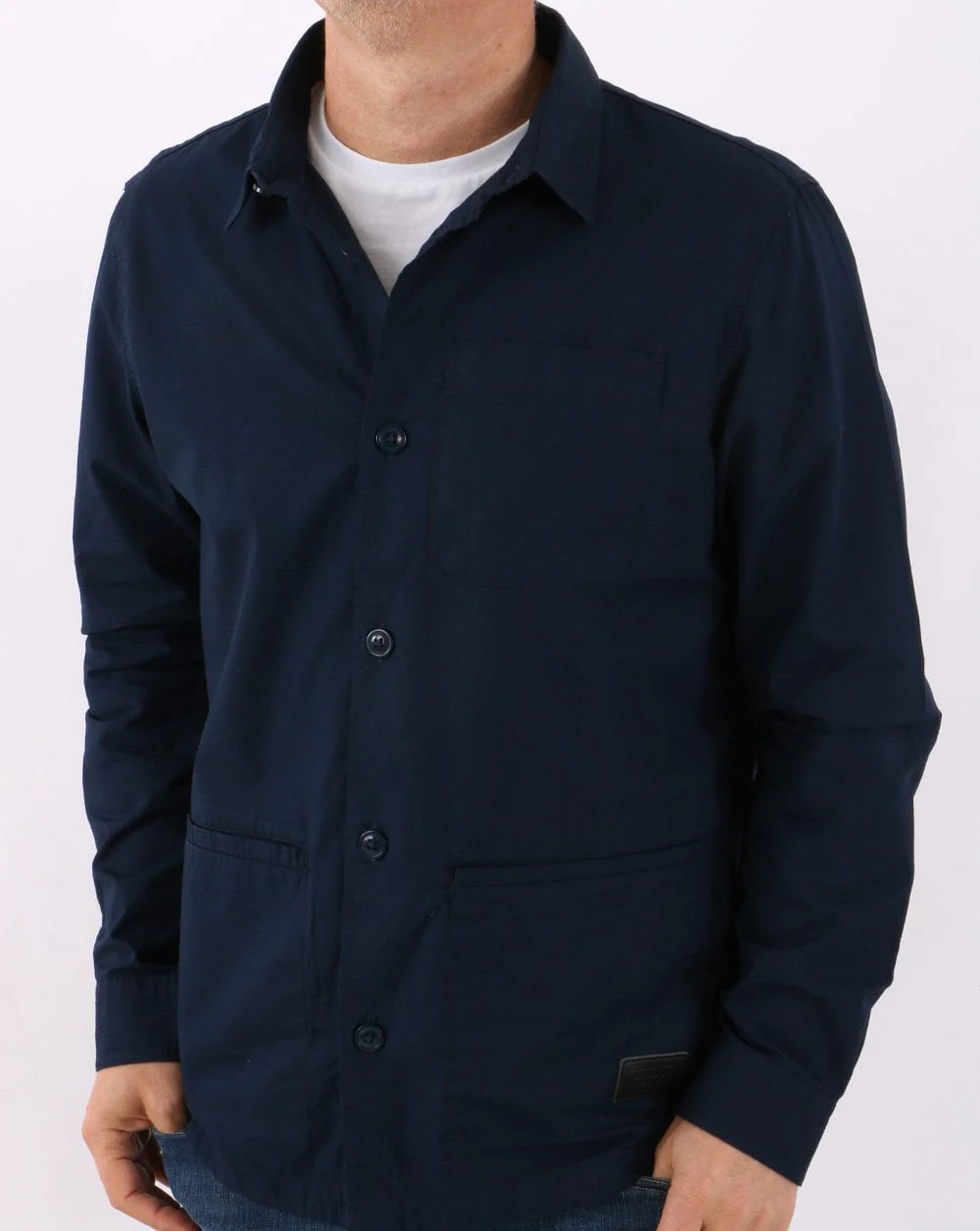 Barbour Murton Overshirt Navy - Image 4