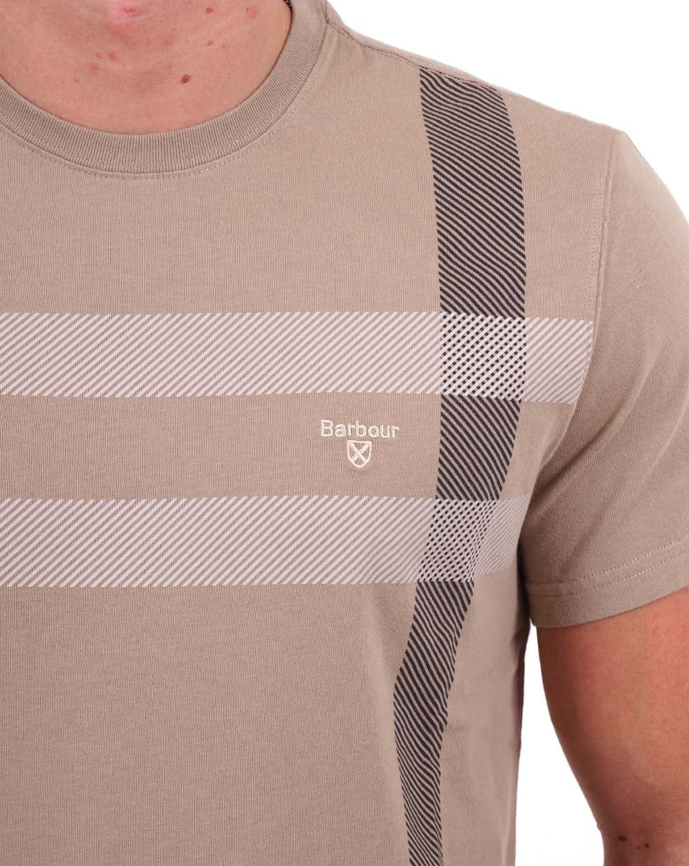Barbour Norman T-shirt Washed Stone - Image 2