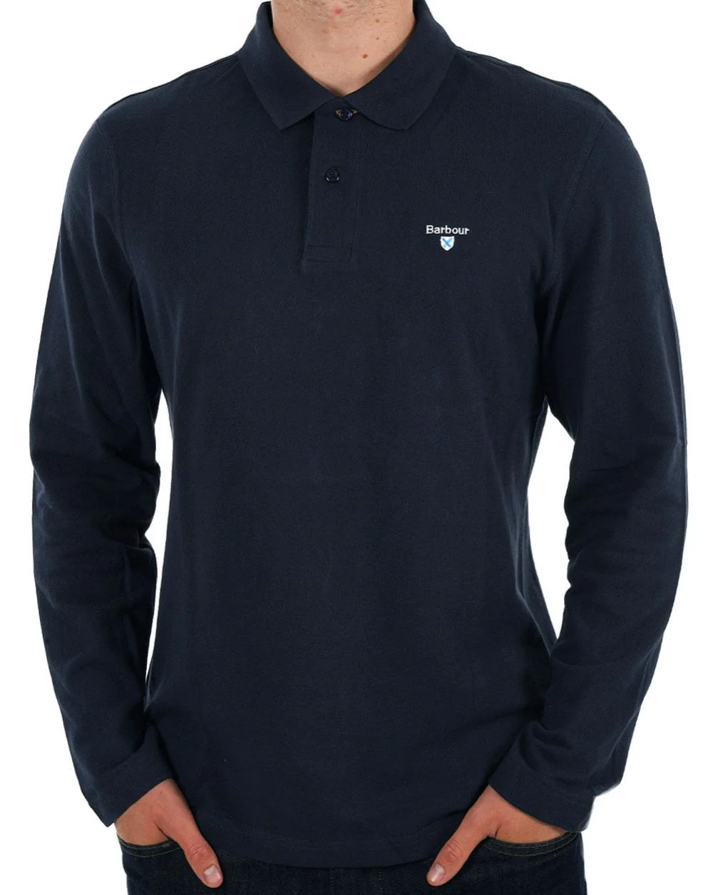 Barbour Original Sports Long Sleeve Polo Navy