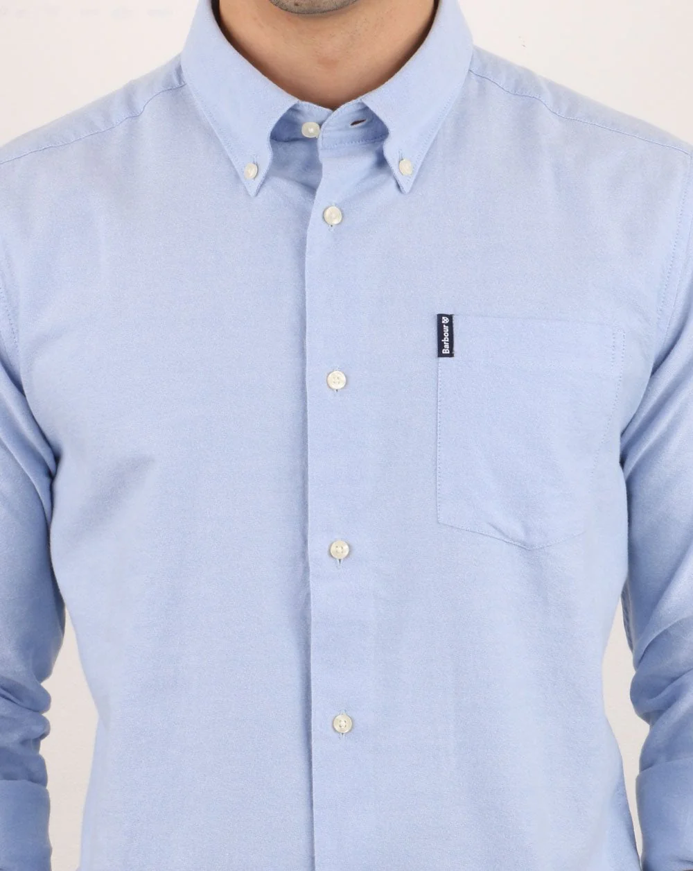 Barbour Oxford Shirt Blue - Image 4