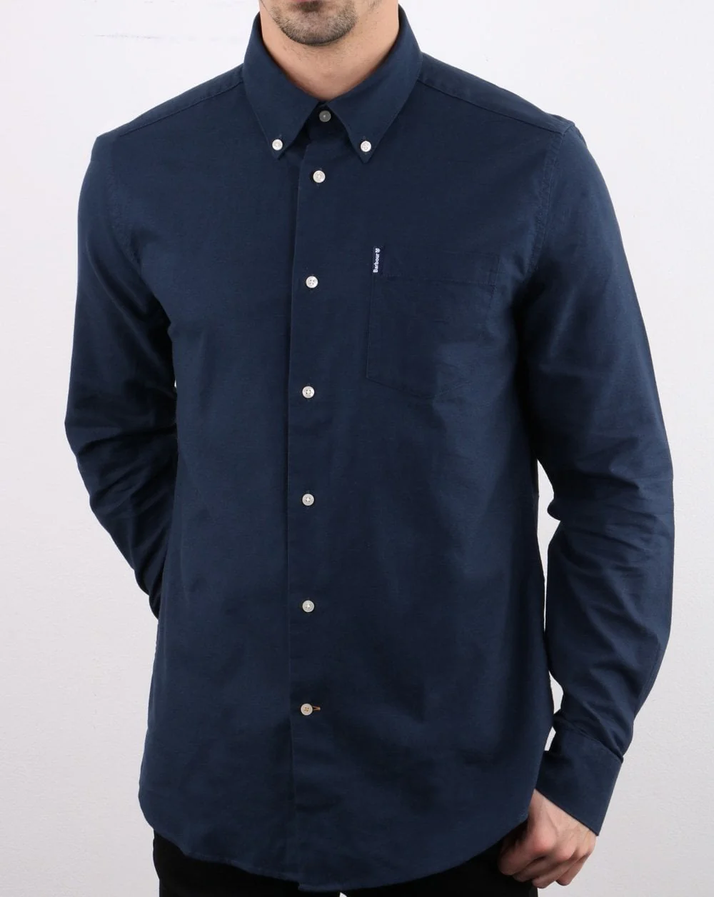 Barbour Oxford Shirt Navy - Image 2