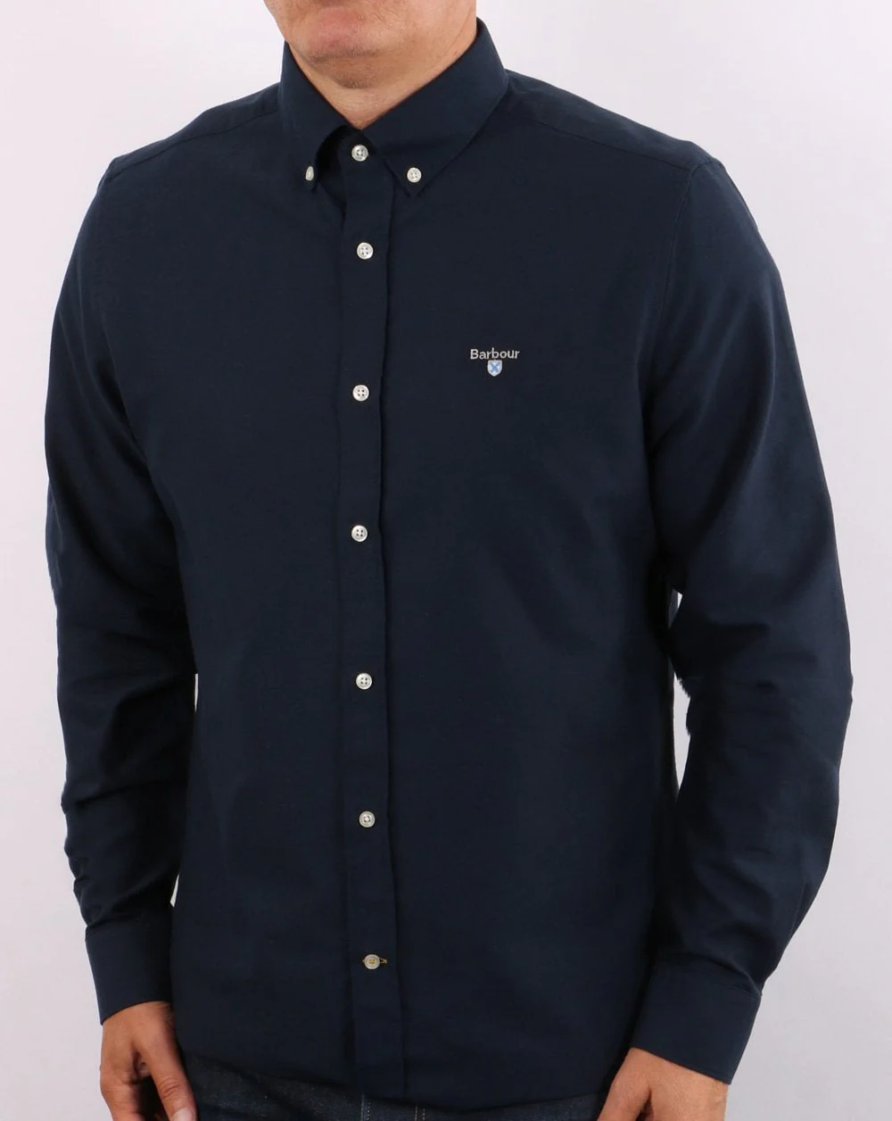 Barbour Oxford Shirt Navy - Image 2
