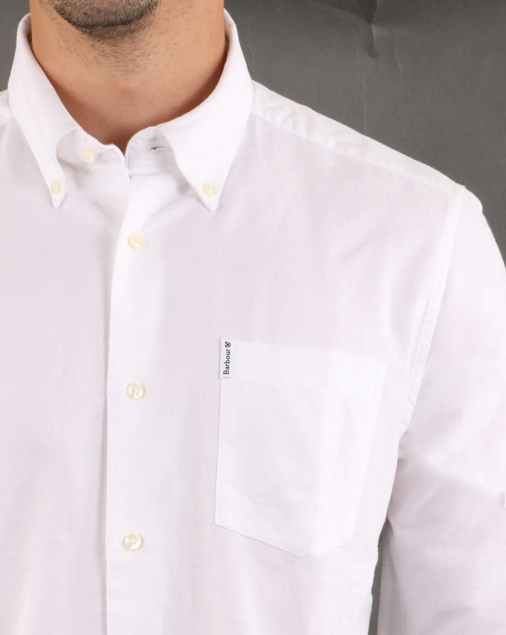 Barbour Oxford Shirt White - Image 4