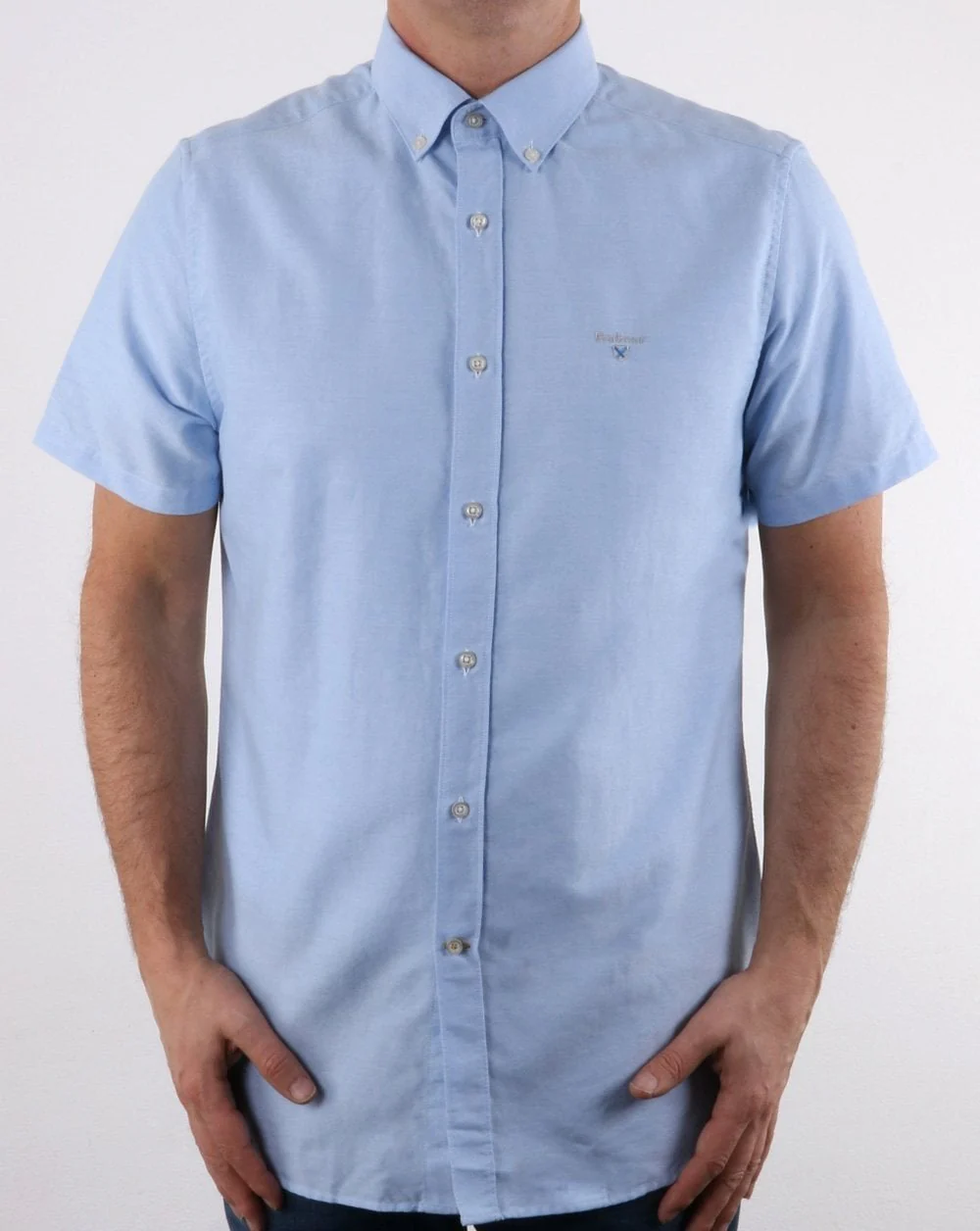 Barbour Oxford Short Sleeve Shirt Sky