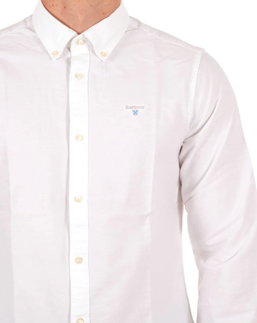 Barbour Oxtown Long Sleeve Shirt White - Image 2
