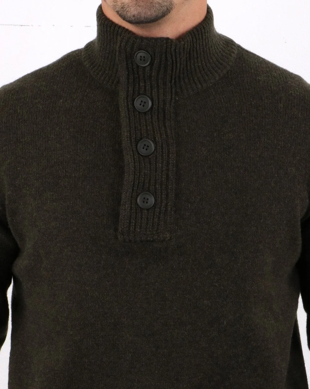Barbour Patch Half Zip Jumper Seaweed - Image 4