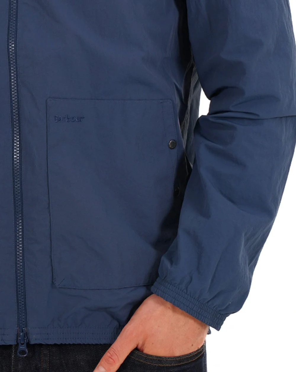 Barbour Riverdale Showerproof Jacket Dark Denim - Image 2