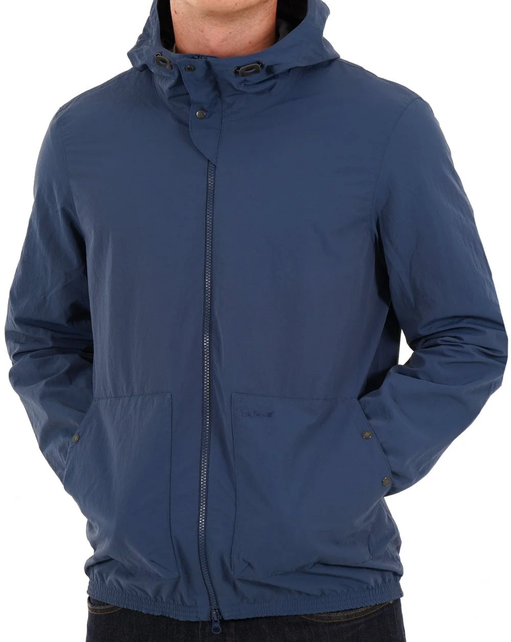 Barbour Riverdale Showerproof Jacket Dark Denim - Image 3
