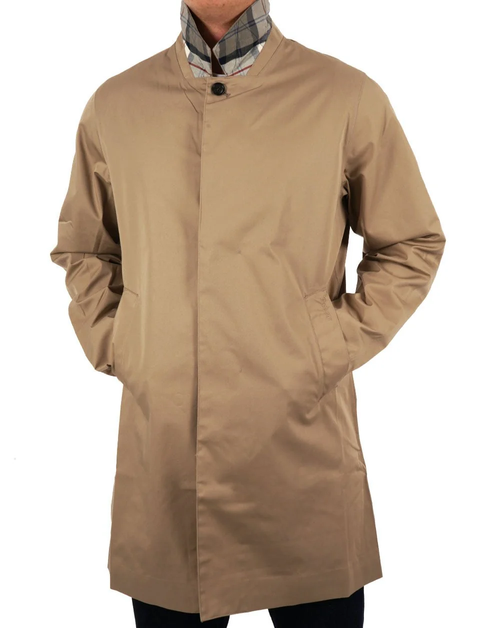 Barbour Rokig Waterproof Jacket Washed Stone - Image 4