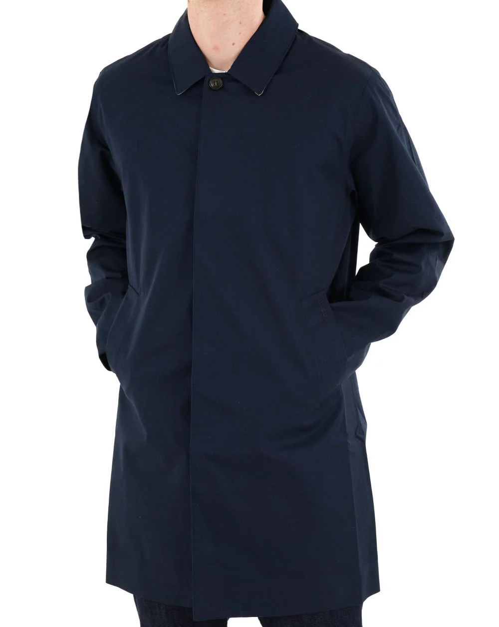Barbour Rokig Waterproof Mac Navy/Highland Loch - Image 3