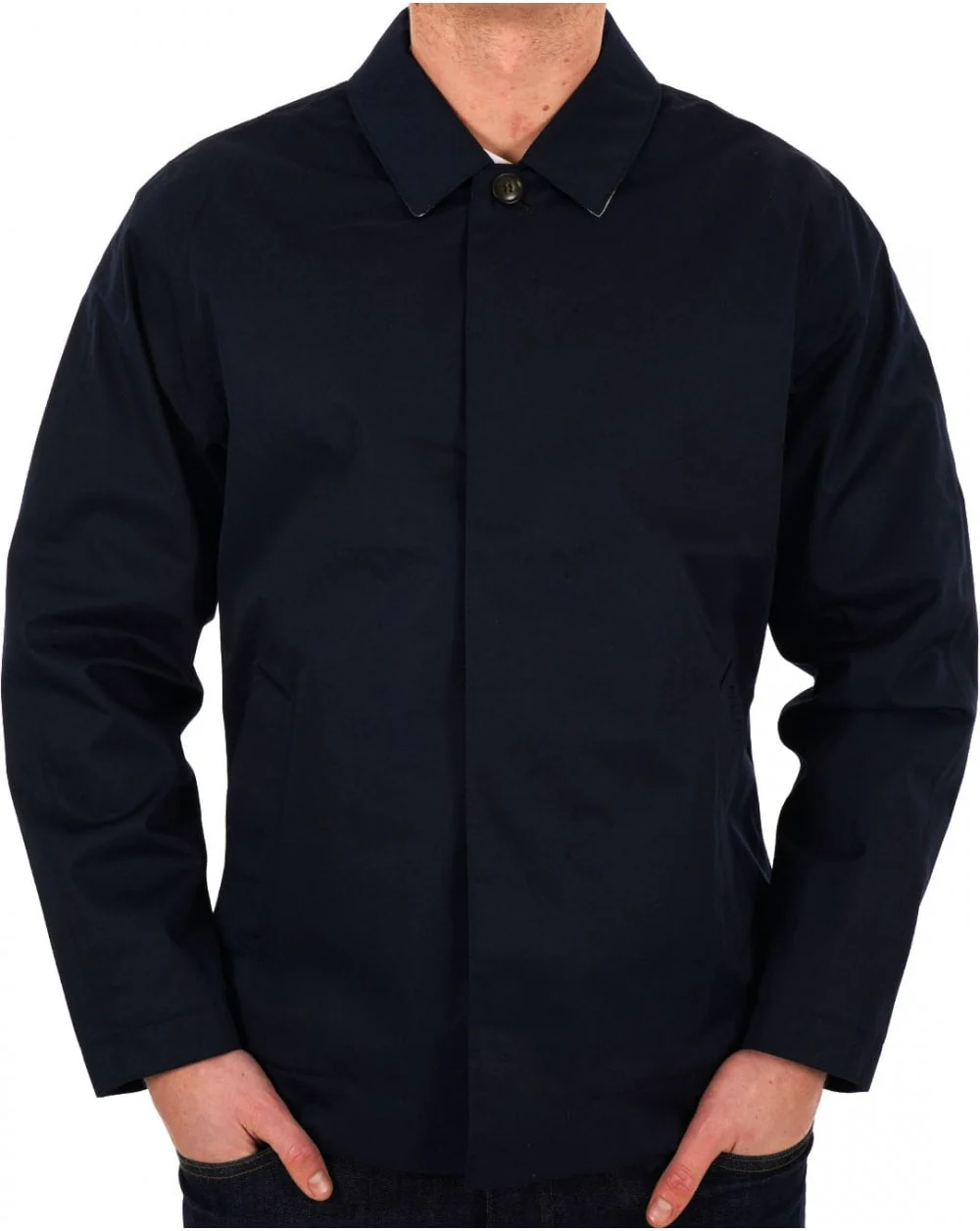 Barbour Short Rokig Waterproof Jacket Navy - Image 2