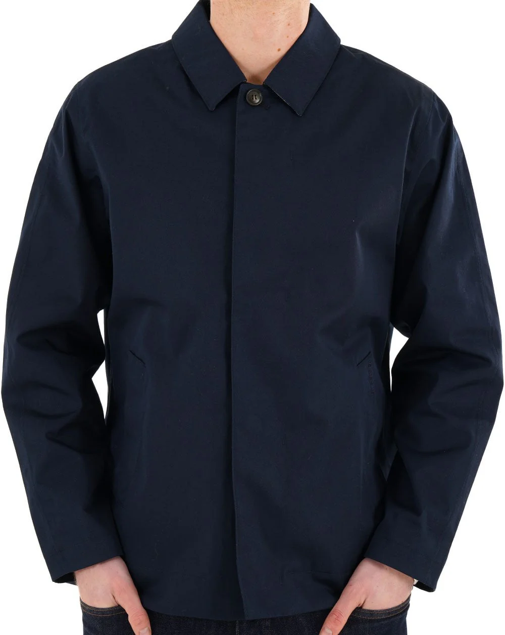 Barbour Short Rokig Waterproof Jacket Navy/Highland Loch - Image 3