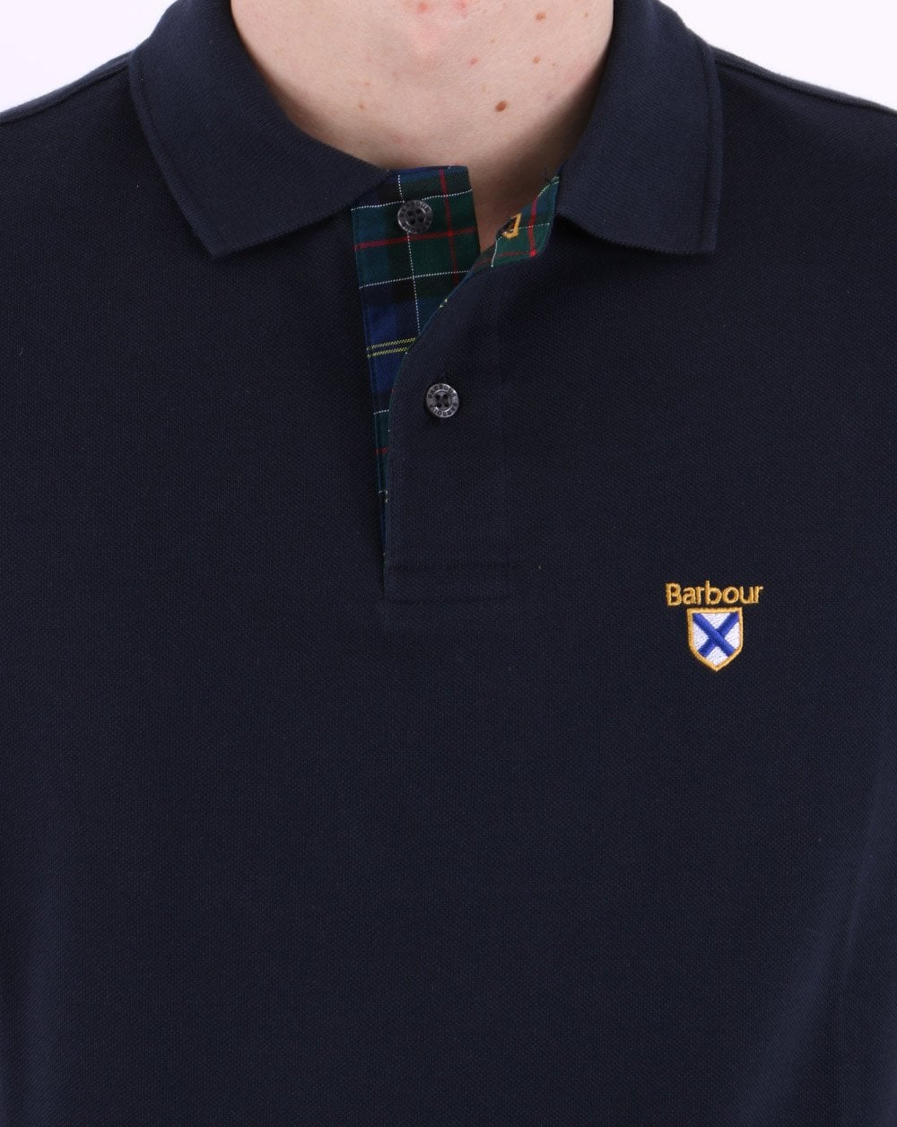 Barbour Society Polo Navy - Image 4