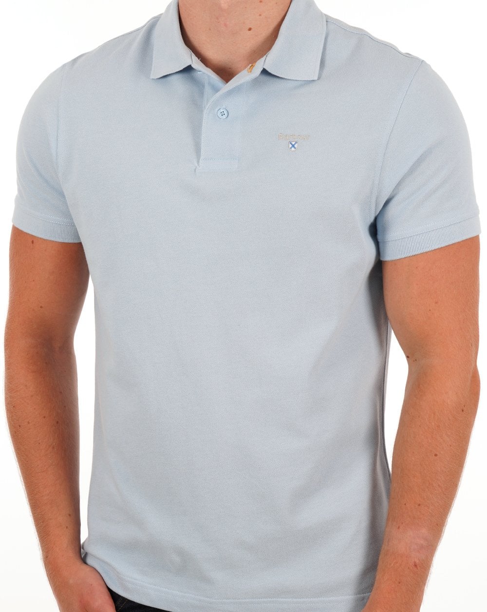 Barbour Sports Polo Sky Blue - Image 2