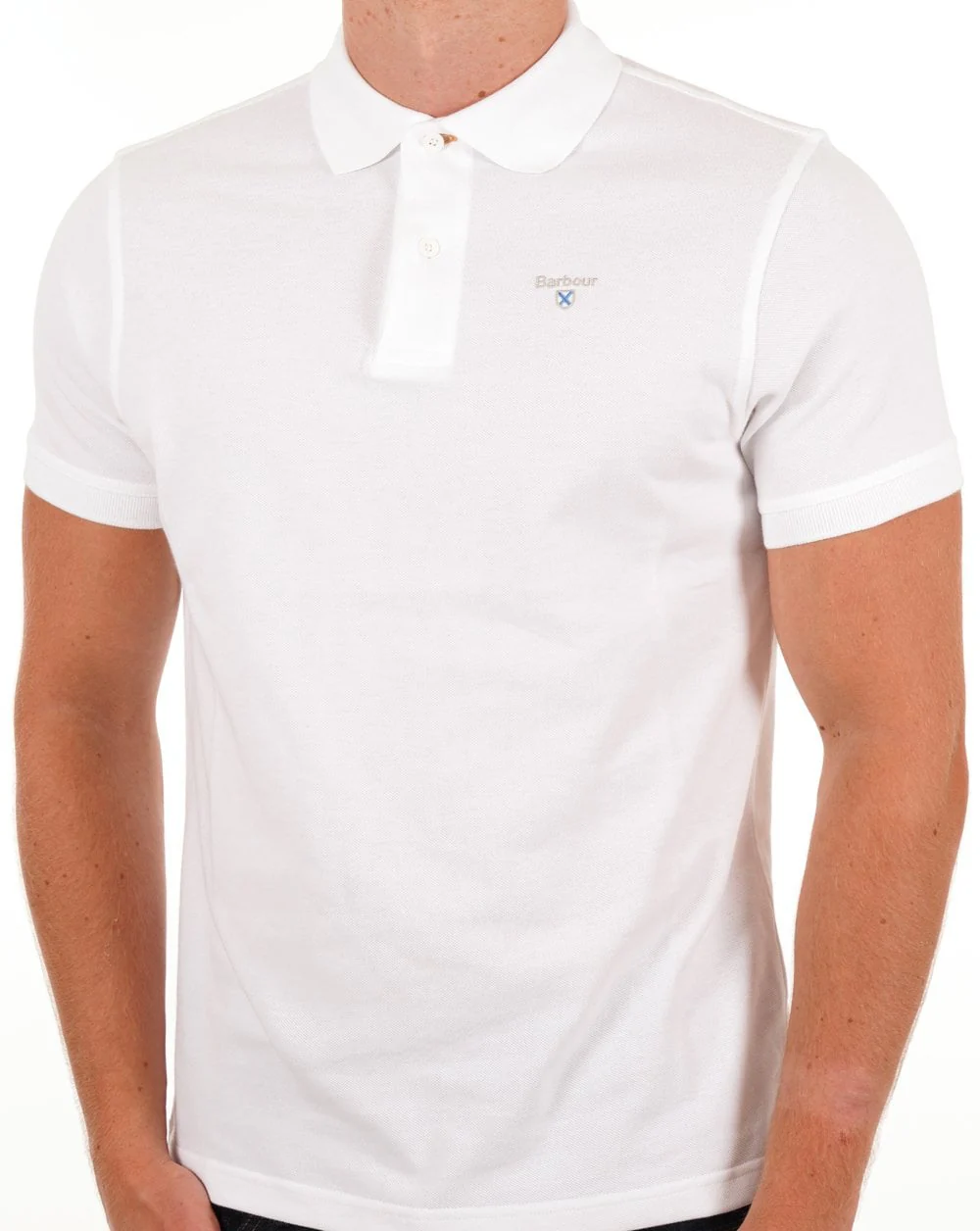 Barbour Sports Polo White - Image 3
