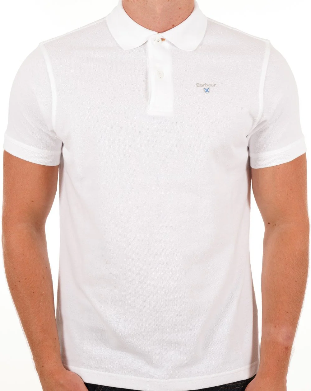 Barbour Sports Polo White - Image 4