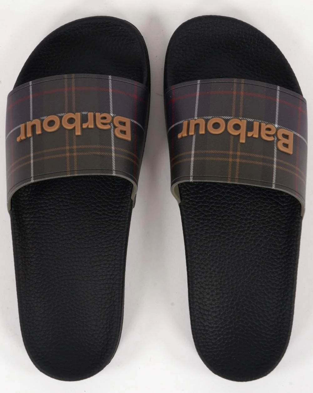 Barbour Tartan Slides Black - Image 3