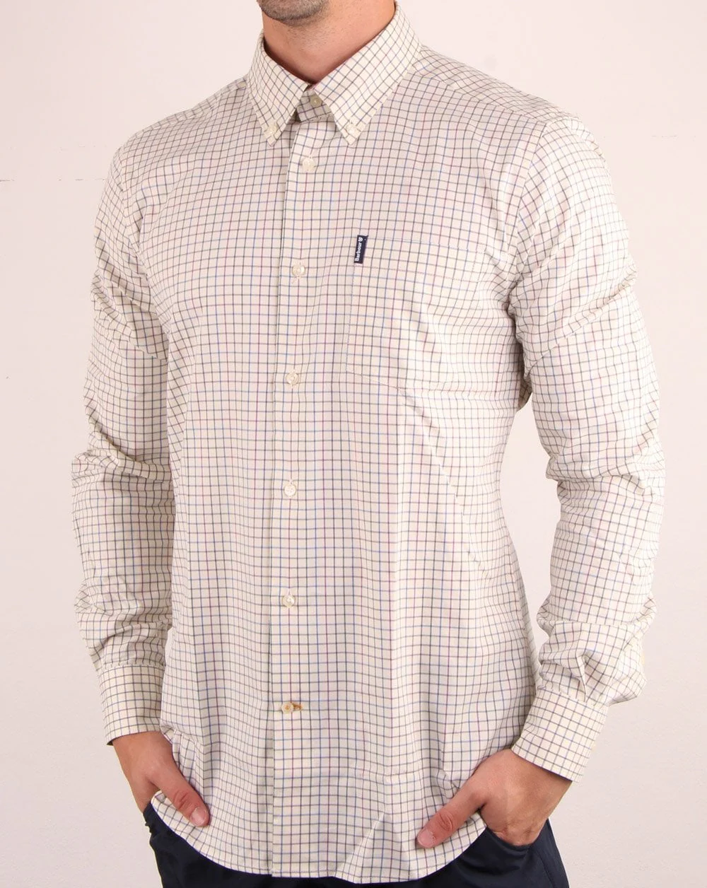 Barbour Tattersall Shirt Purple