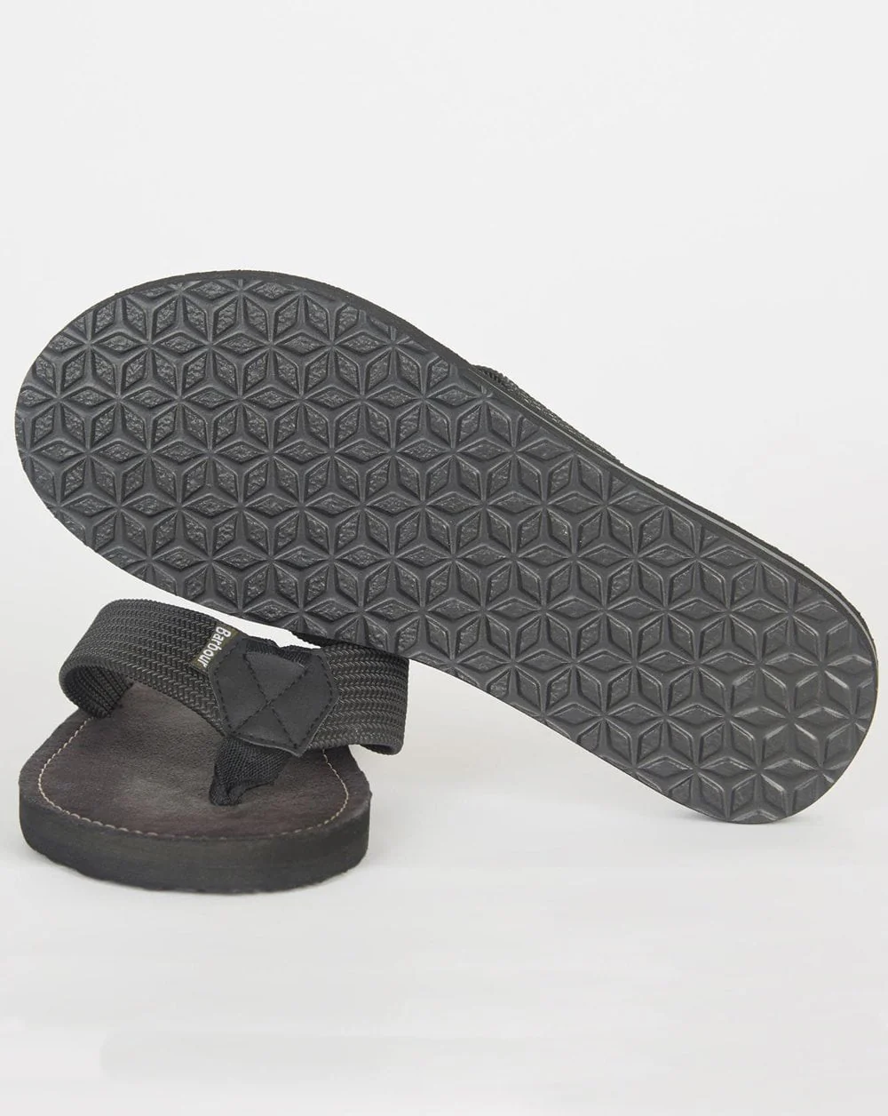 Barbour Toeman Beach Sandals Black - Image 2
