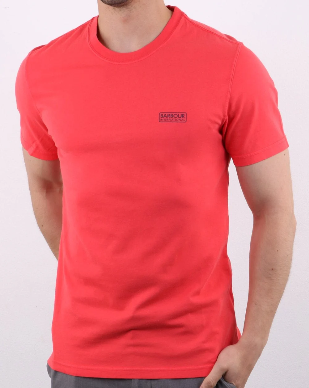 Barbour Valve Pigment Tee Race Red