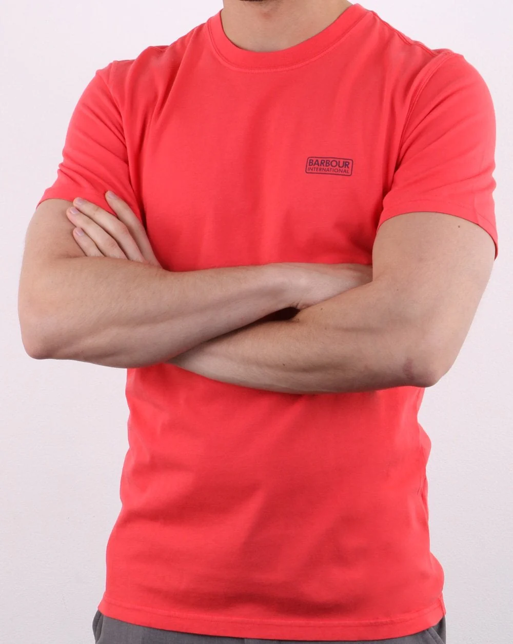 Barbour Valve Pigment Tee Race Red - Image 2