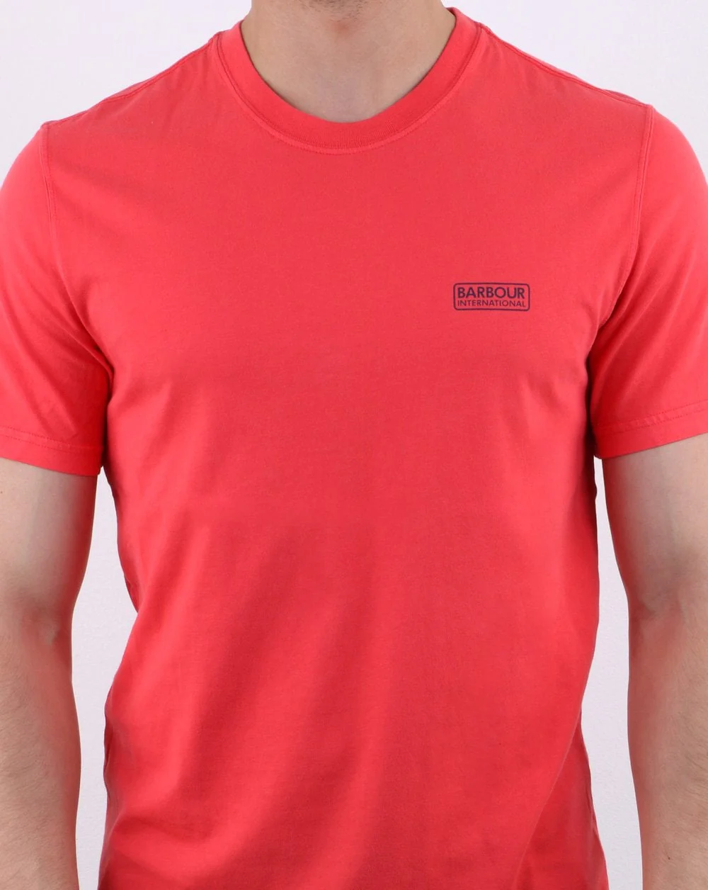 Barbour Valve Pigment Tee Race Red - Image 4