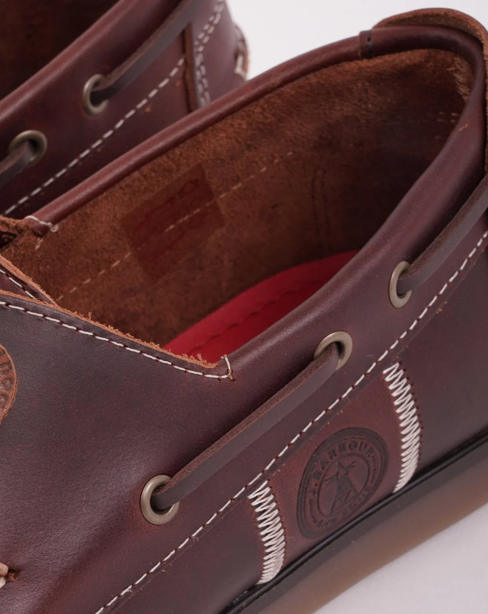 Barbour Wake Leather Shoes Mahogany - Image 2