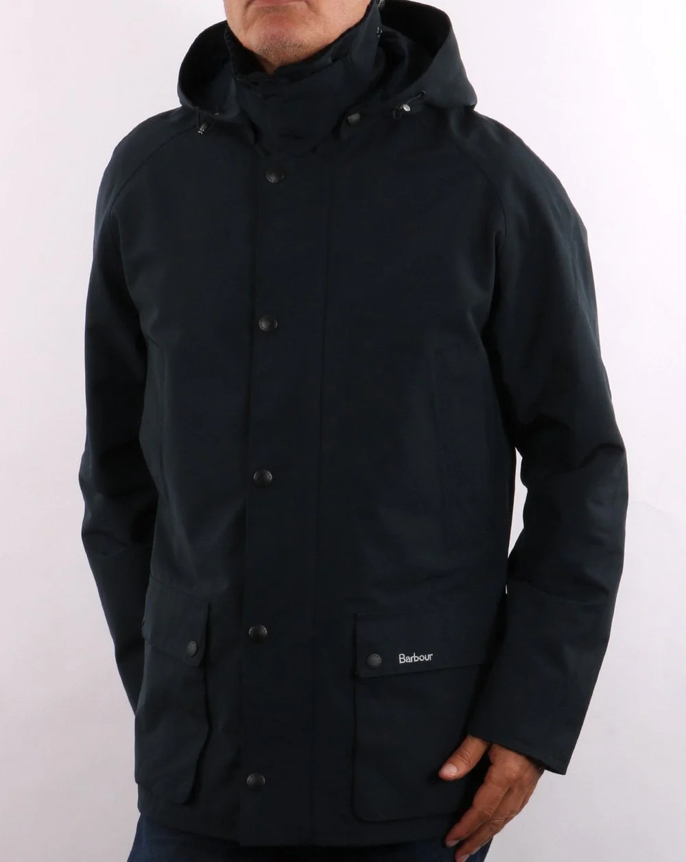 Barbour Waterproof Ashby Jacket Navy - Image 3
