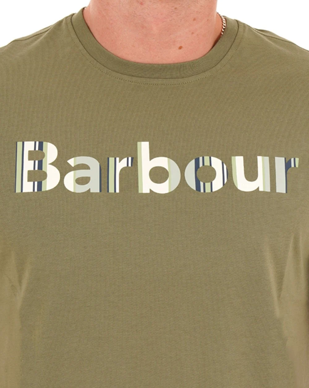 Barbour Westsand Logo T Shirt Light Moss - Image 2
