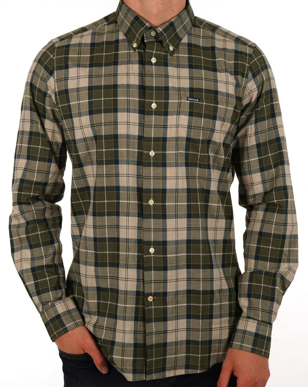 Barbour Wetherham Tailored Shirt Forest Green