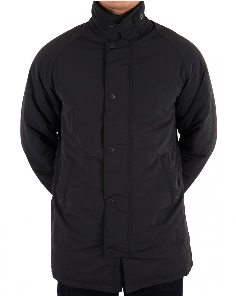 Barbour Winter Wadded Showerproof Mac Black Carbon