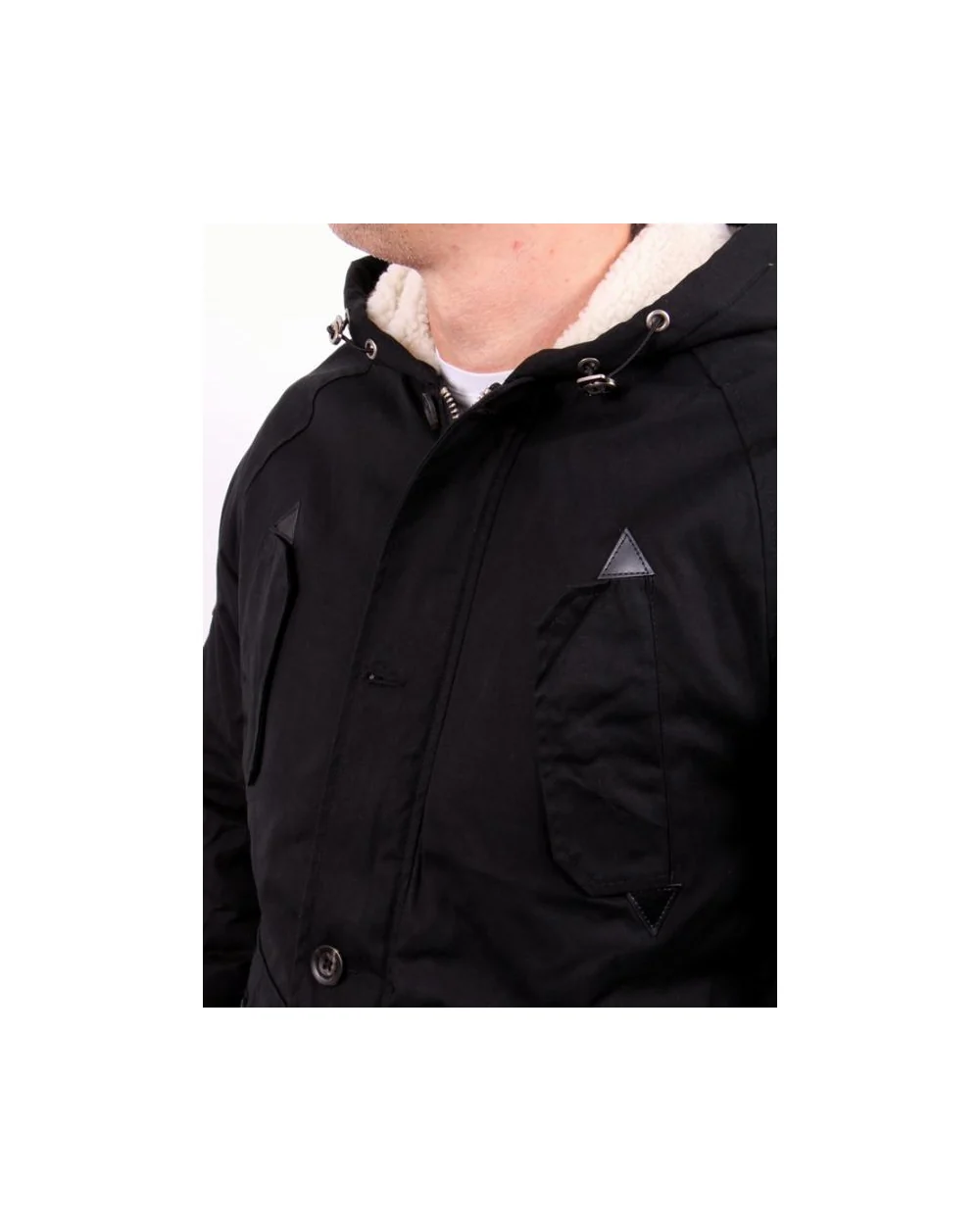 Bellfield Artis Parka Jacket Black - Image 2