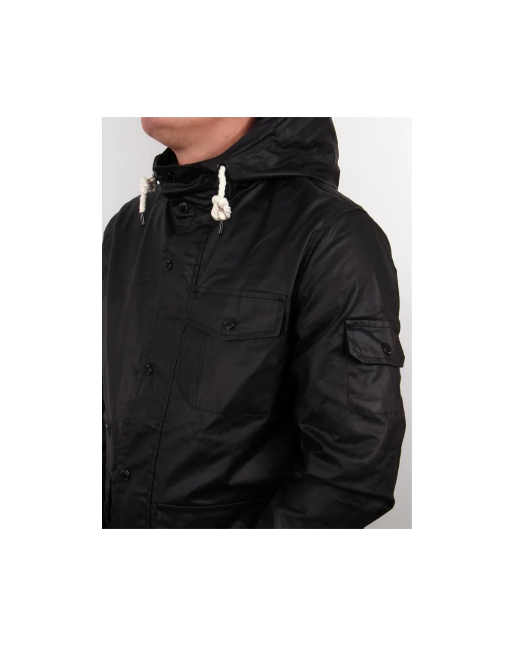 Bellfield Farlham Hooded Jacket Black - Image 3