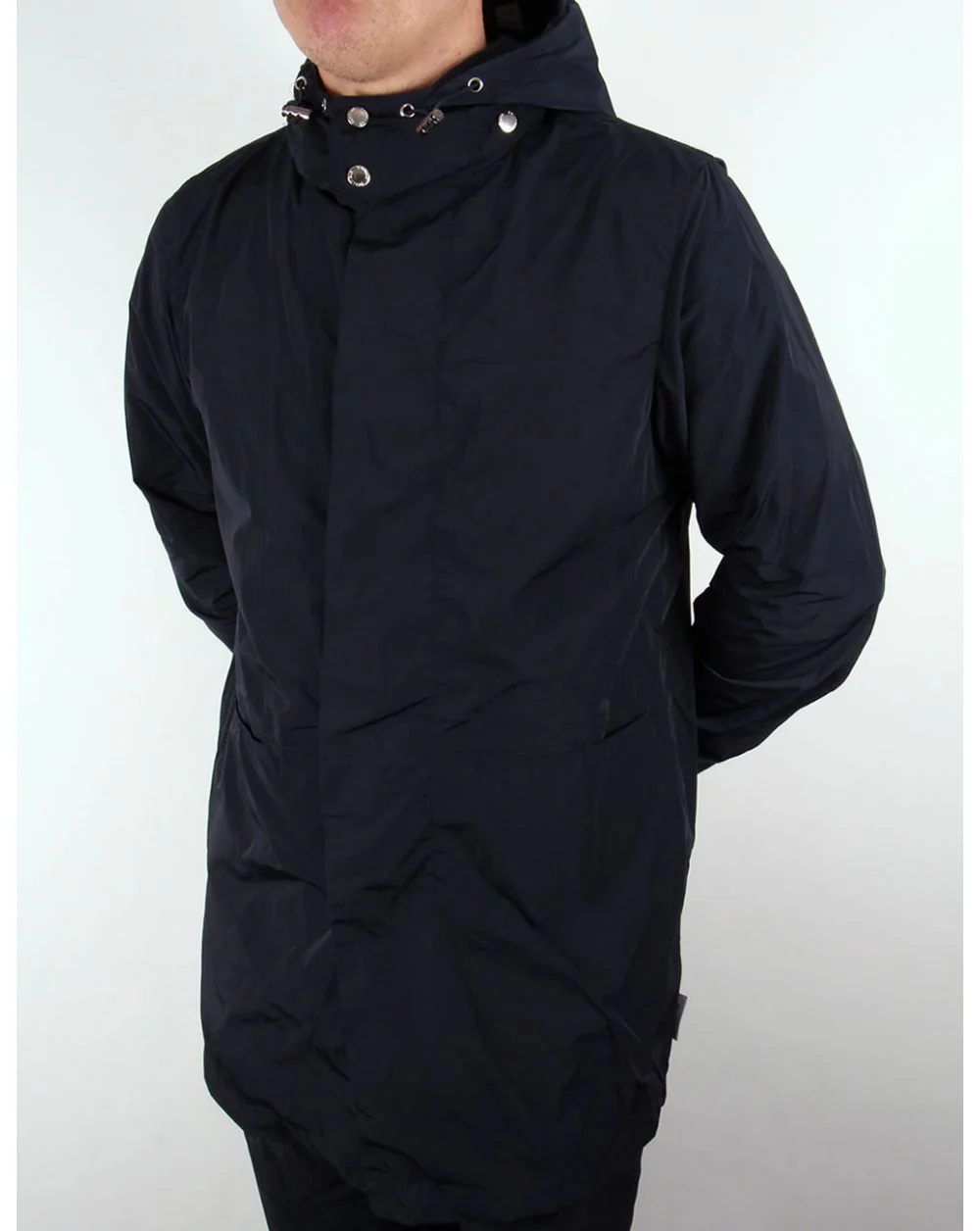 Bellfield Mac With Detatchable Hood Navy Blue - Image 2