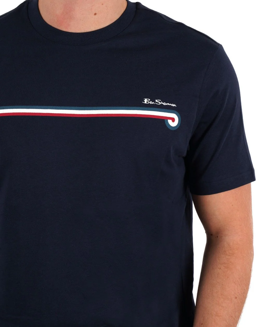 Ben Sherman Core Stripe T-shirt Dark Navy - Image 2