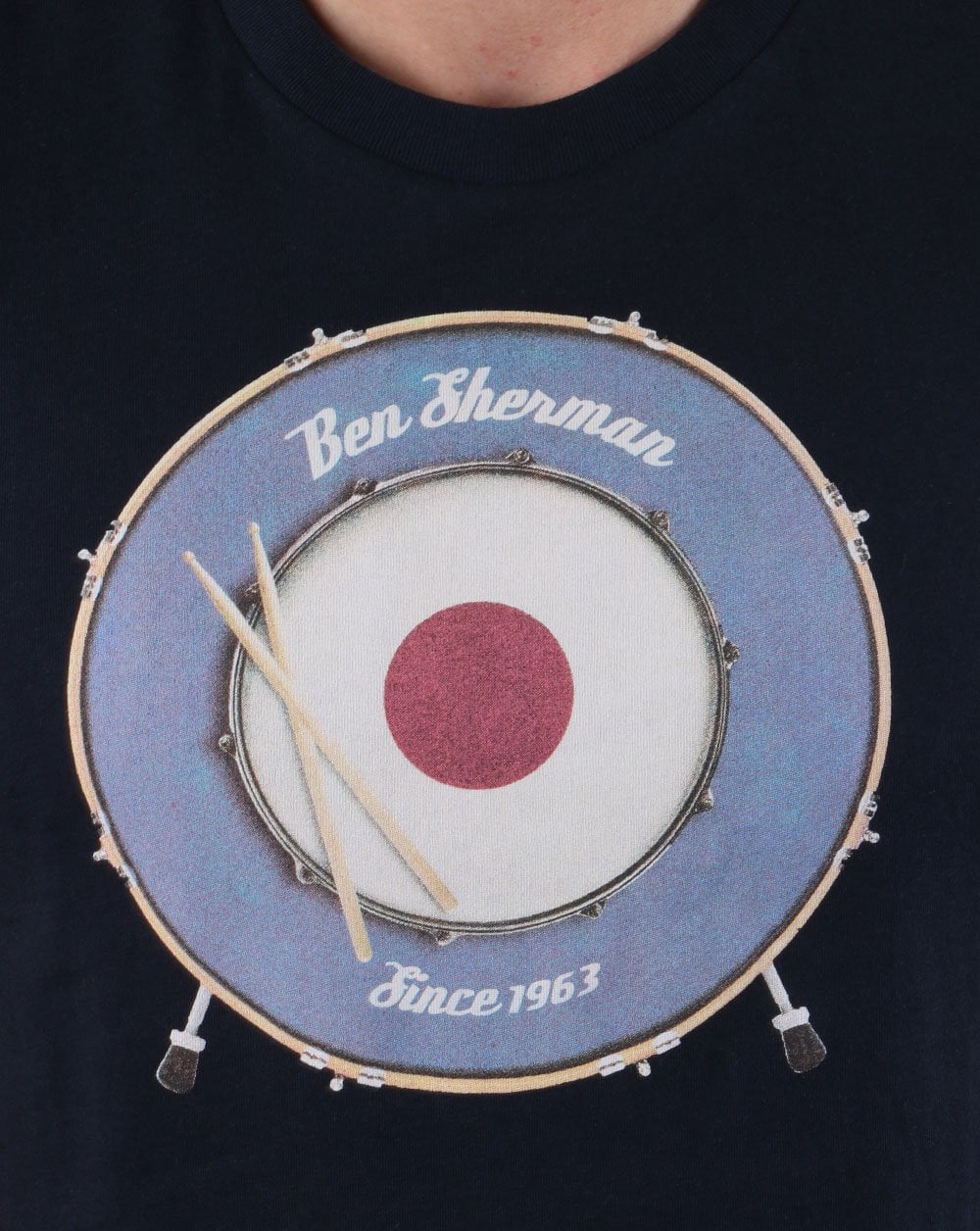 Ben Sherman Drum T-shirt Dark Navy - Image 2