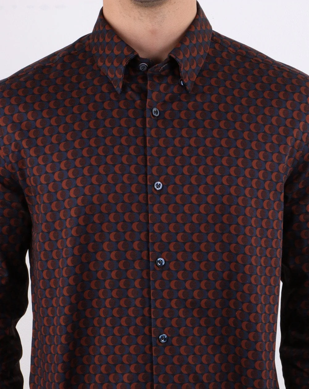 Ben Sherman Geo Shirt Navy - Image 4