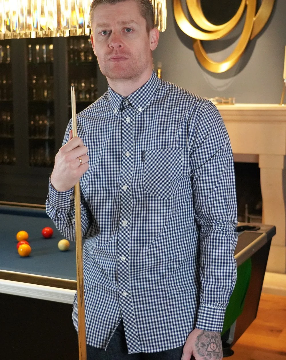 Ben Sherman Gingham Shirt in Blue