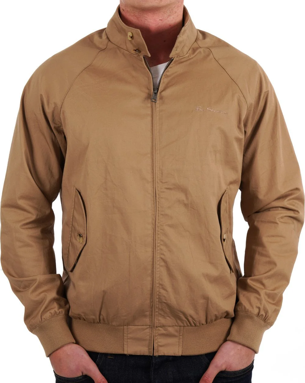 Ben Sherman Harrington Jacket Sand - Image 3