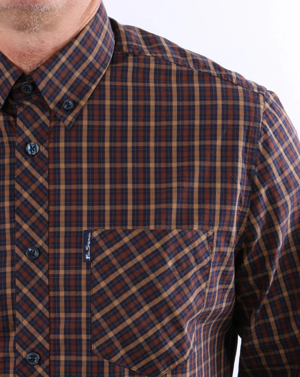 Ben Sherman House Check Shirt Marine - Image 2