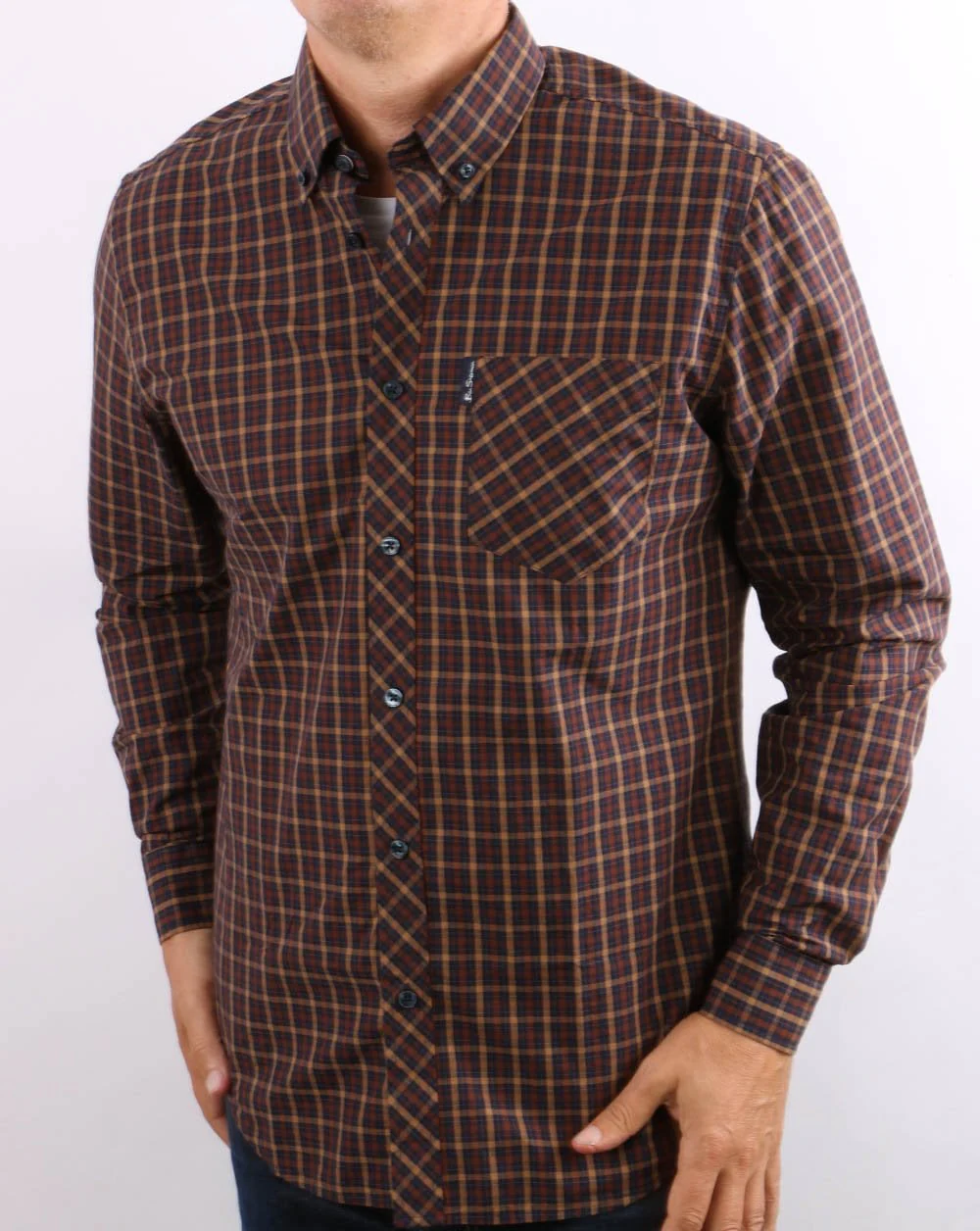 Ben Sherman House Check Shirt Marine - Image 3