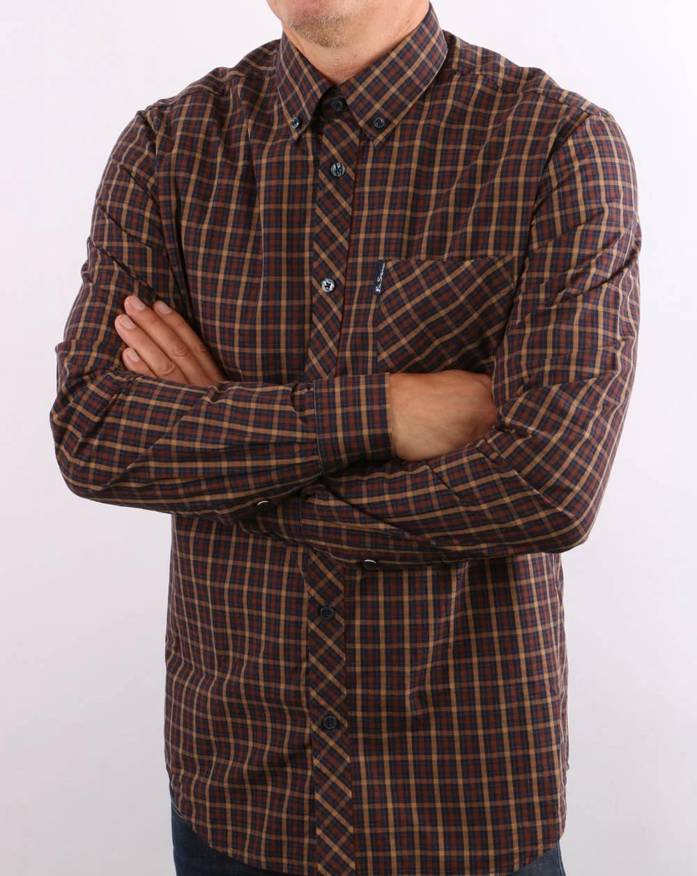 Ben Sherman House Check Shirt Marine - Image 4