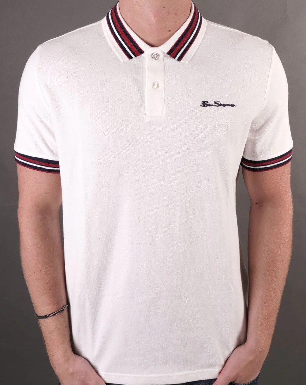 Ben Sherman House Collar Polo Snow White