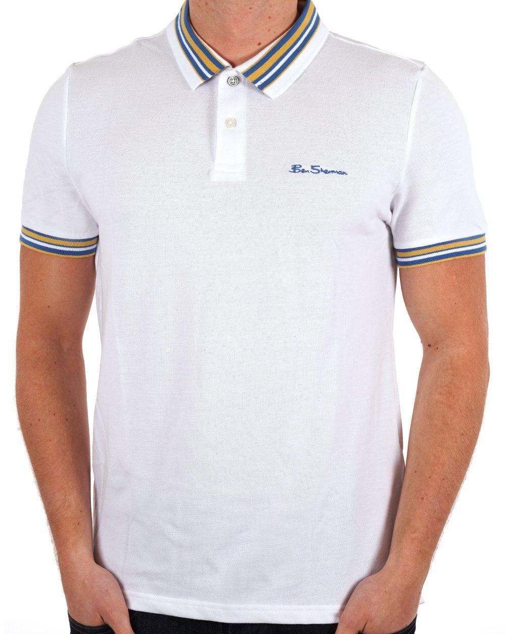 Ben Sherman House Collar Polo White