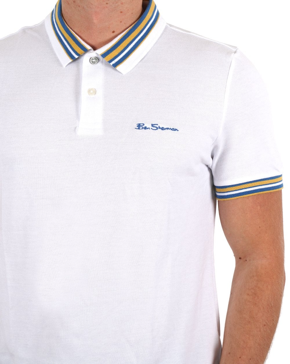 Ben Sherman House Collar Polo White - Image 2