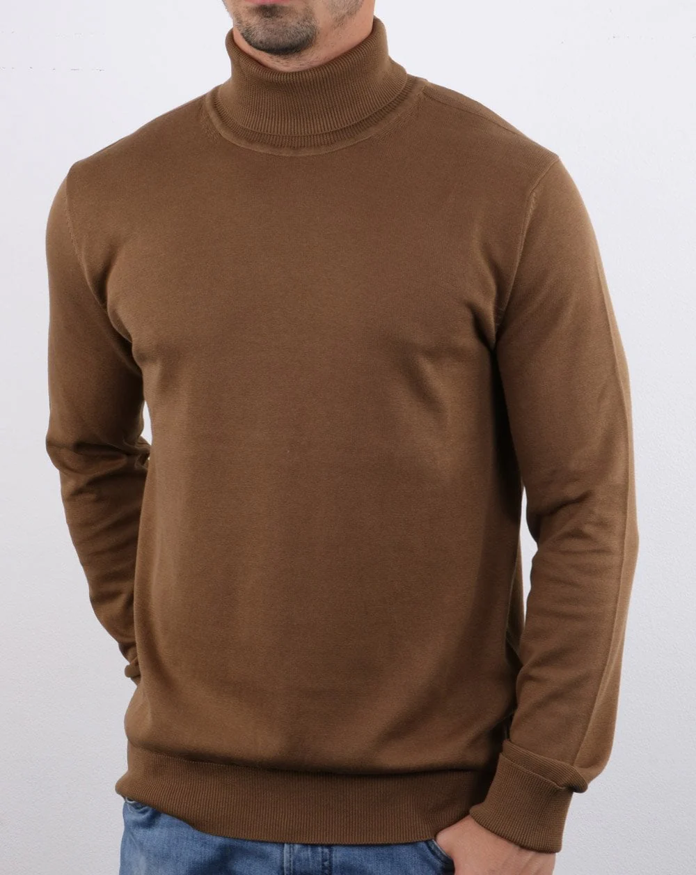 Ben Sherman Knitted roll neck Tan - Image 3