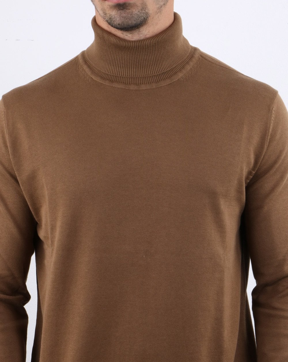 Ben Sherman Knitted roll neck Tan - Image 4